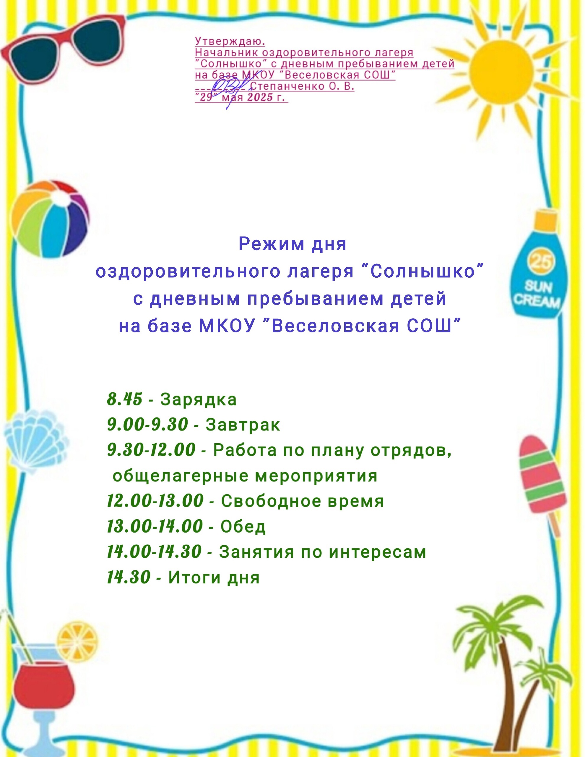 Режим работы